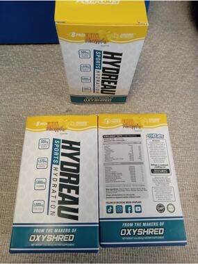 HYDREAU Sports Hydration 3 boxes of 8 pack Pineapple  *NEW* 0362